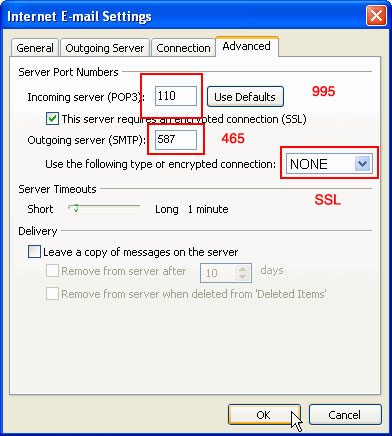 Advanced Server Settings Advanced Server Settings